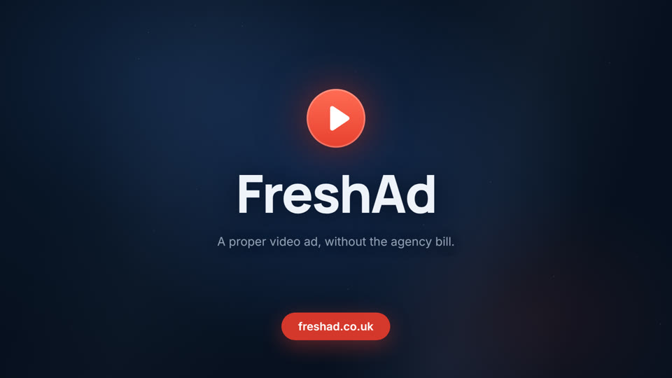 The end card scene from a FreshAd film