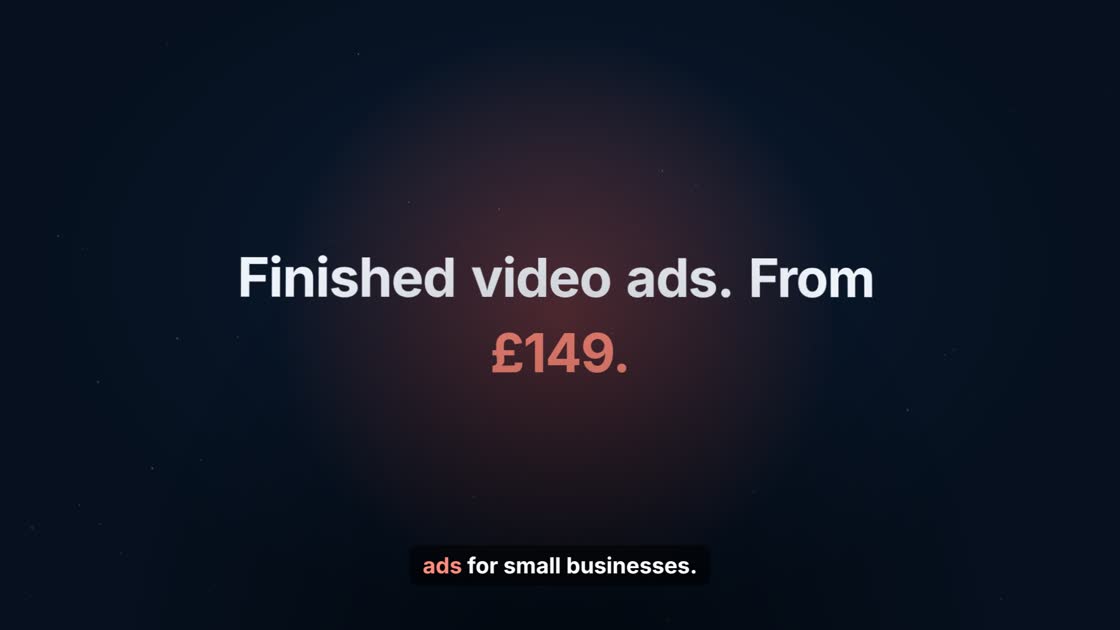 Kinetic type scene from a FreshAd film